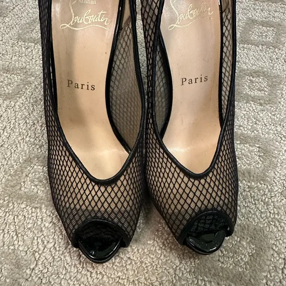 Christian Louboutin Black Patent Heels (never worn)