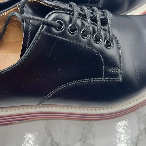 CHURCH’S ENGLISH SHOES Black Impreza Lace Up Platform Derby-38/7.5