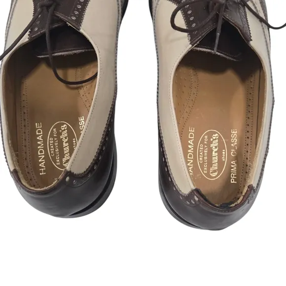 CHURCH'S PRIMA CLASSE Spectar Handmade Wingtip Oxford Dress Shoes 10.5 M