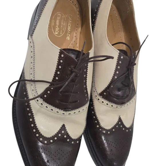 CHURCH'S PRIMA CLASSE Spectar Handmade Wingtip Oxford Dress Shoes 10.5 M