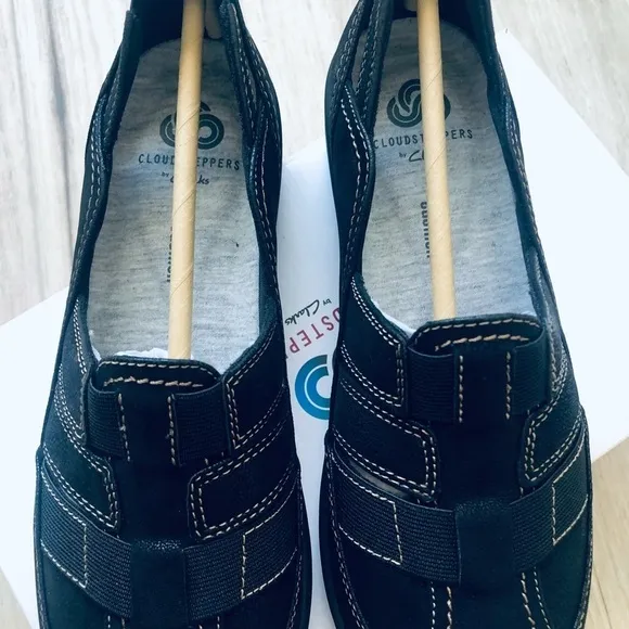 CLARKS Cloud Steppers Shoes Women’s Size 5.5 M Black