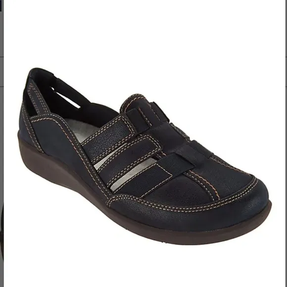 CLARKS Cloud Steppers Shoes Women’s Size 5.5 M Black
