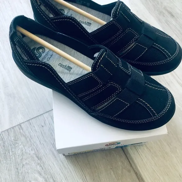 CLARKS Cloud Steppers Shoes Women’s Size 5.5 M Black