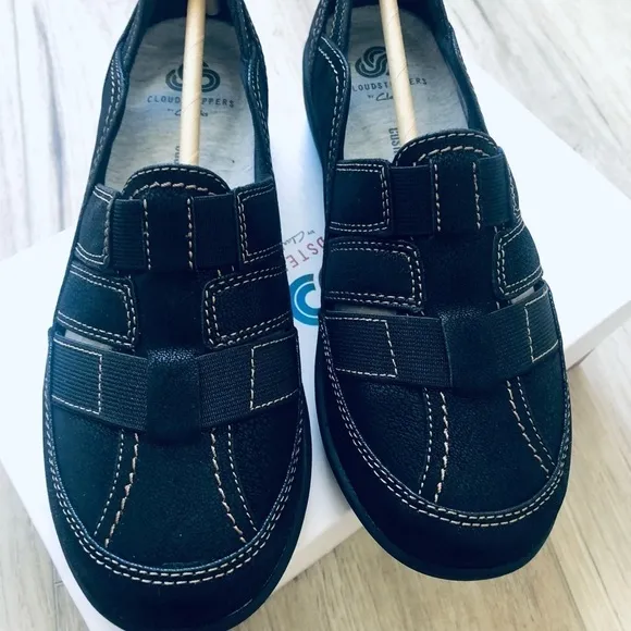 CLARKS Cloud Steppers Shoes Women’s Size 5.5 M Black