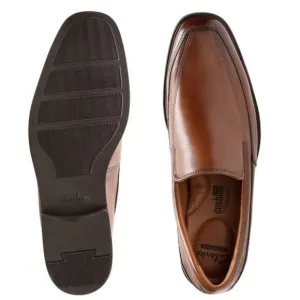 CLARKS Men's Leather Loafers Dress Shoes