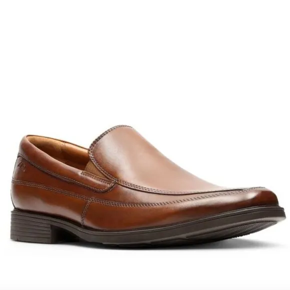 CLARKS Men's Leather Loafers Dress Shoes