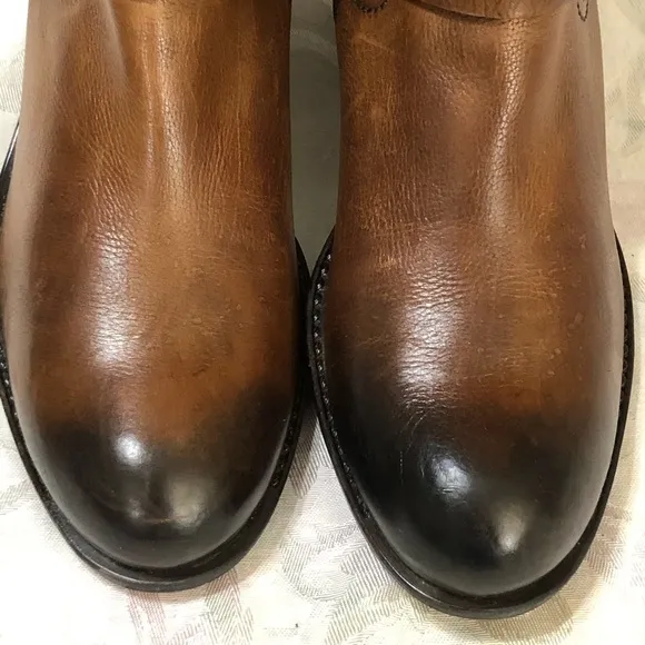 Clarks Womens Mascarpone Cafe Leather Ankle Boots Shoes 9.5