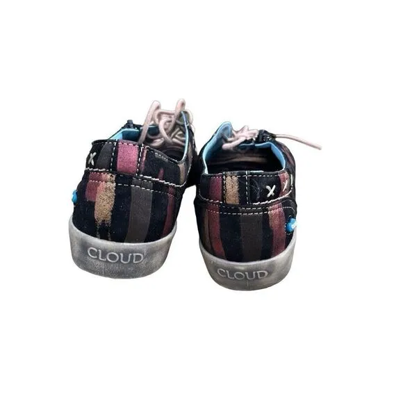 Cloud Footwear Women's Aika Fashion Sneaker 38 M EU, Black Fantasy 7.5 US