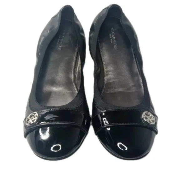 Coach Chelsea Ballet Flats Women's Size 8 Shoes Patent Leather