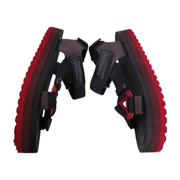 Coach Coachtopia Strappy Sandals in Black Oxblood Multi M5/W7