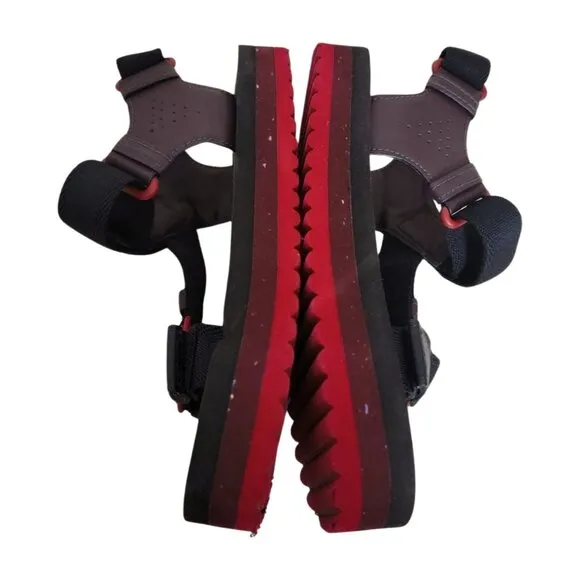 Coach Coachtopia Strappy Sandals in Black Oxblood Multi M5/W7