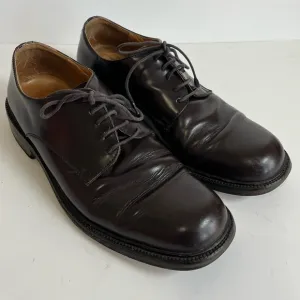Coach Italy mens brown lace up round toe oxfords dress shoes size 10D