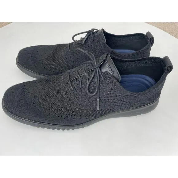 Cole Haan 2.ZERØGRAND Stitchlite Wingtip Oxfords Shoes Size 13 Black Men’s