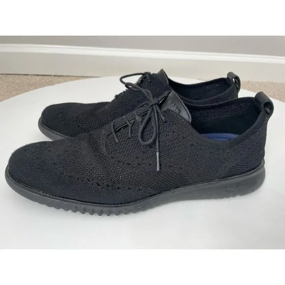 Cole Haan 2.ZERØGRAND Stitchlite Wingtip Oxfords Shoes Size 13 Black Men’s