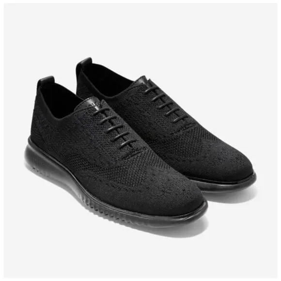 Cole Haan 2.ZERØGRAND Stitchlite Wingtip Oxfords Shoes Size 13 Black Men’s