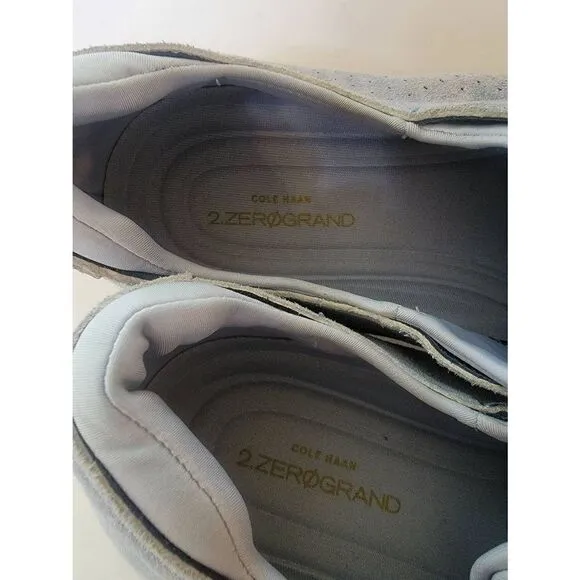 Cole Haan 2 Zero Grand Men's Gray Suede Oxford Shoes Size 10