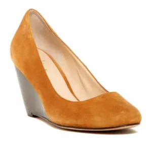 Cole Haan Air Lainey Wedge in Camello Suede 9.5