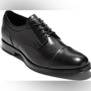 Cole Haan Black Carnegie Cap Toe Derby Dress Shoes