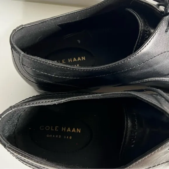 Cole Haan Black Carnegie Cap Toe Derby Dress Shoes