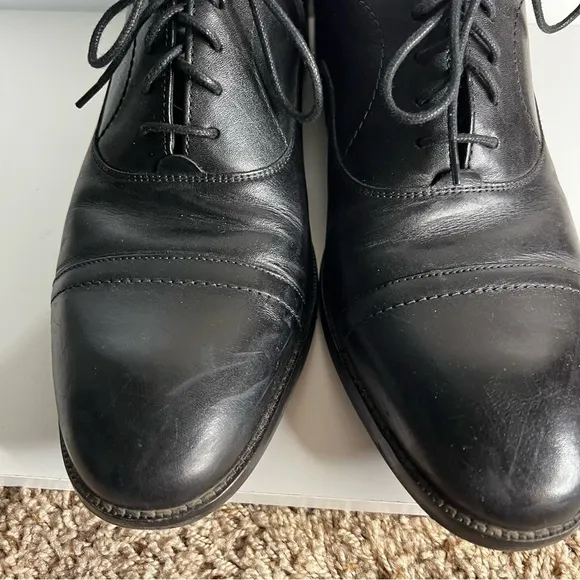Cole Haan Black Carnegie Cap Toe Derby Dress Shoes