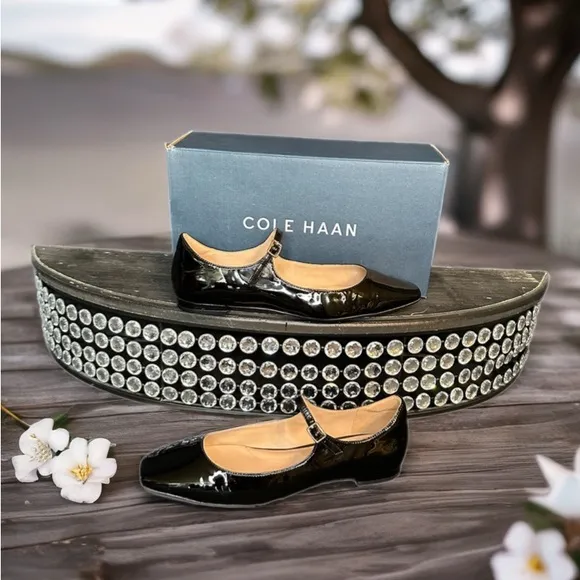 Cole Haan Black Flats Timeless Elegance