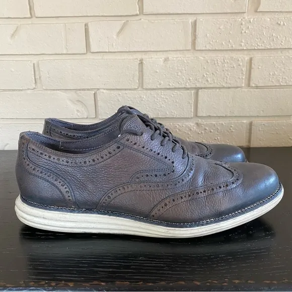 Cole Haan C23638 ØriginalGrand Wingtip Oxford Copper Brown Ivory Sz 10 M