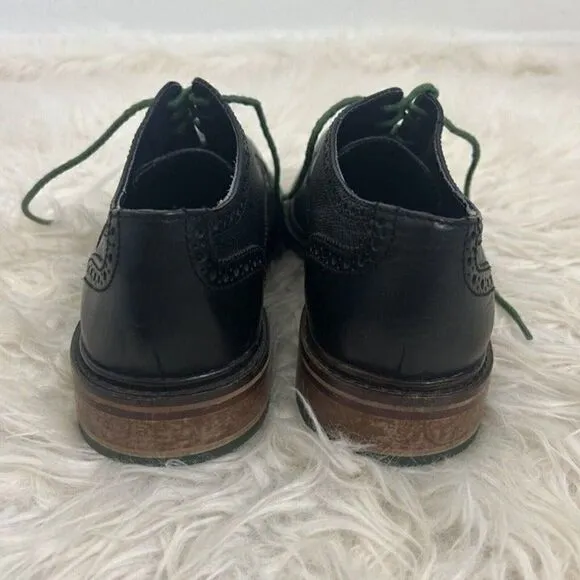 Cole Haan 'Colton' Wingtip Oxfords Derby Black Size 10.5 M Mens Leather Shoes