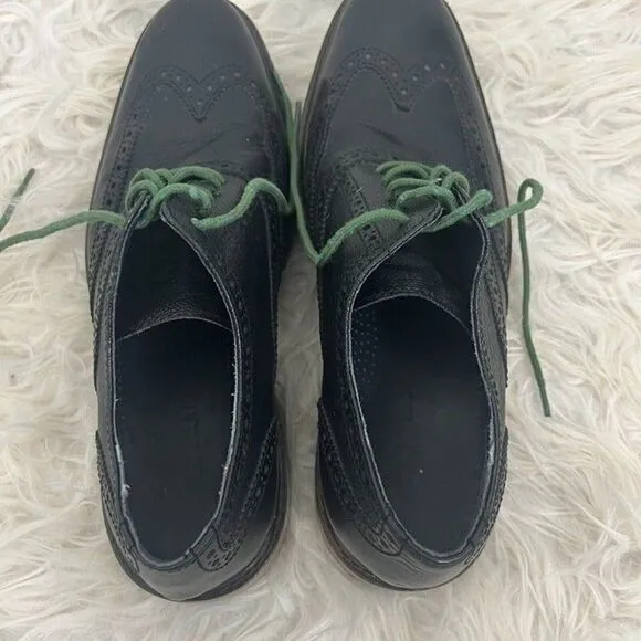 Cole Haan 'Colton' Wingtip Oxfords Derby Black Size 10.5 M Mens Leather Shoes