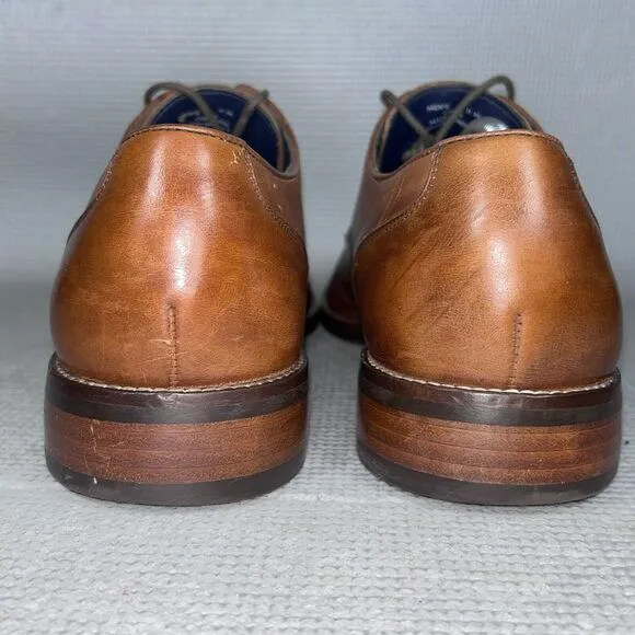 Cole Haan Dress Shoes Mens 11 Grand Lenox Hill Split Oxford Tan Brown Leather