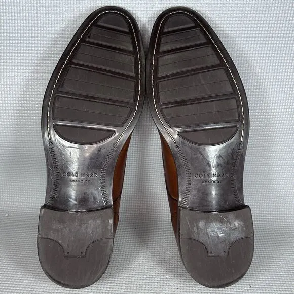 Cole Haan Dress Shoes Mens 11 Grand Lenox Hill Split Oxford Tan Brown Leather