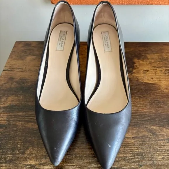 Cole Haan| Elegant Black Women's Grand Ambition Leather 3” Pumps Sz 6.5