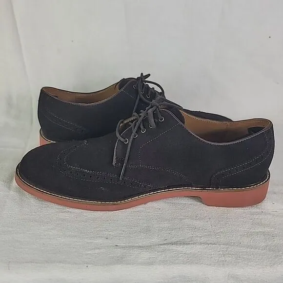 Cole Haan Franklin Black Suede Collegiate Oxfords Men's Size 12 M C11870