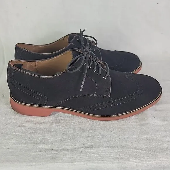 Cole Haan Franklin Black Suede Collegiate Oxfords Men's Size 12 M C11870
