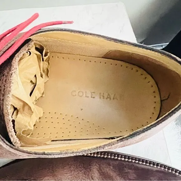 Cole Haan Grand OS Leather Oxford Dress Shoes, Men’s, 11.5, Brown, Preowned