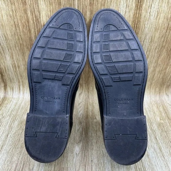 Cole‎ Haan Grand OS Warren Men's Size 11 W Black Wingtip Dress Shoes C20321