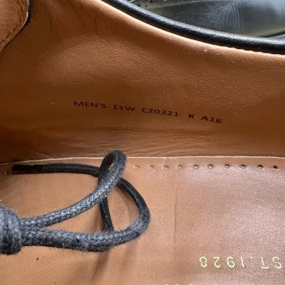 Cole‎ Haan Grand OS Warren Men's Size 11 W Black Wingtip Dress Shoes C20321