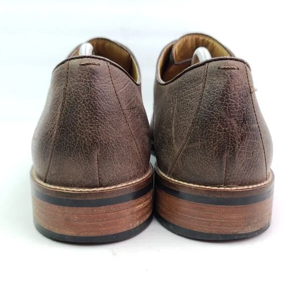Cole Haan Lenox Hill Mens Size 11.5 Brown Grain Leather Oxford Formal Shoes C122