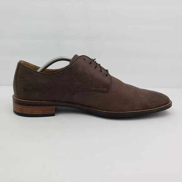 Cole Haan Lenox Hill Mens Size 11.5 Brown Grain Leather Oxford Formal Shoes C122