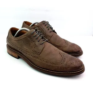 Cole Haan Lunargrand Mens Size 11 Brown Leather Oxford Derby Wingtip Dress Shoes