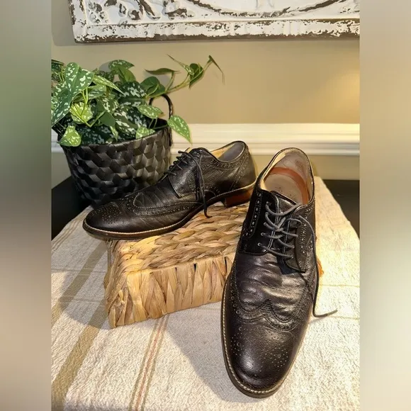 Cole Haan Men's Black Grand OS Lennox Hill Wingtip Oxford - Size 9.5 M