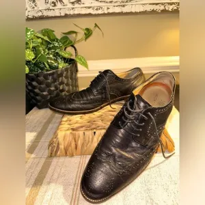 Cole Haan Men's Black Grand OS Lennox Hill Wingtip Oxford - Size 9.5 M