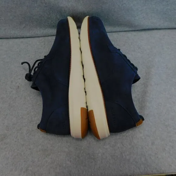 Cole Haan Mens Grand Atlantic Derby Navy Blazer Nubuck Shoes Size 10 New Box
