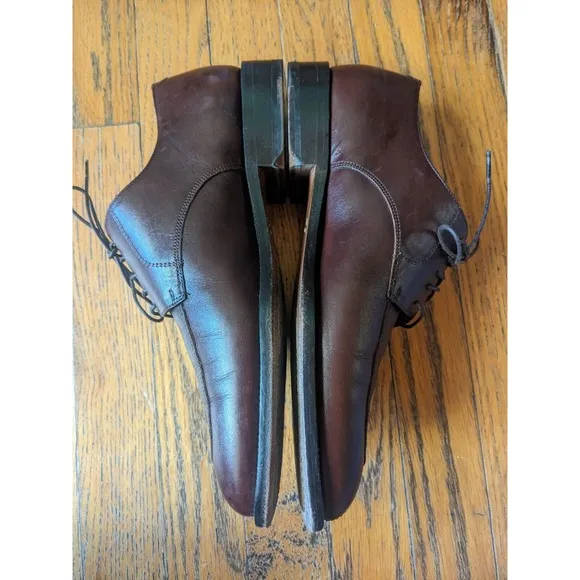 Cole Haan Mens Size 9D Brown Leather Williams Oxford Dress Shoes