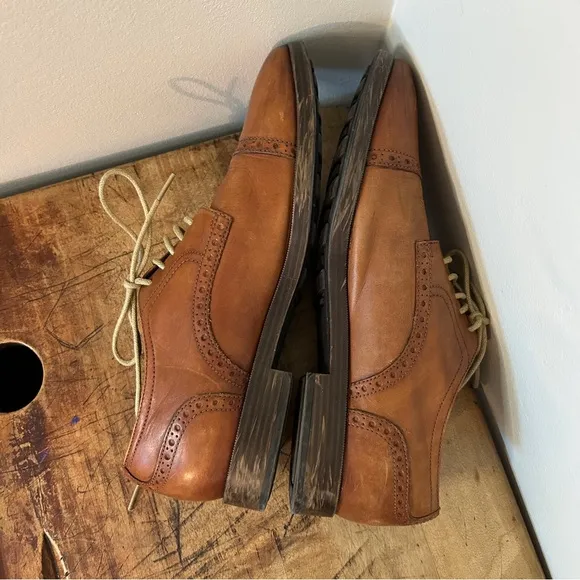 Cole Haan men's sz 7.5 derby oxford dress shoes preworn