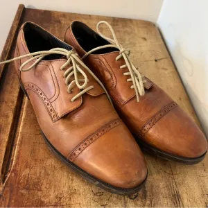 Cole Haan men's sz 7.5 derby oxford dress shoes preworn