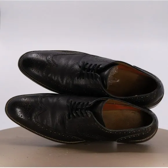 Cole Haan Men's Wingtip Brogue Dress Shoes Size 10 Leather Black C12227