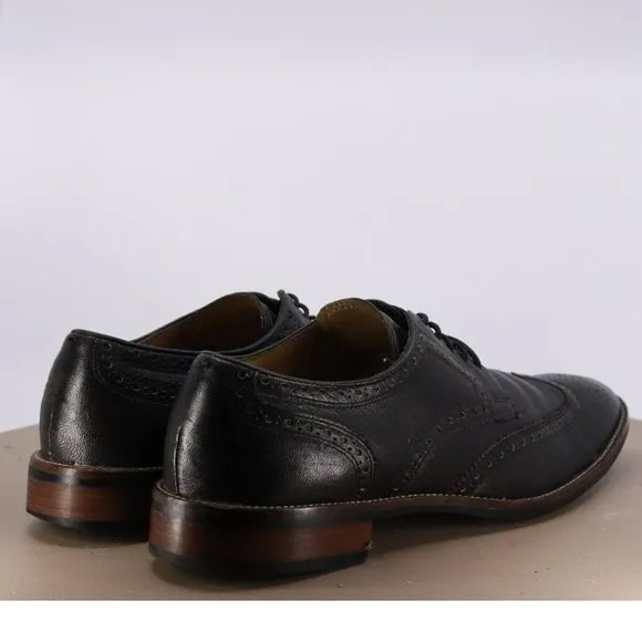 Cole Haan Men's Wingtip Brogue Dress Shoes Size 10 Leather Black C12227