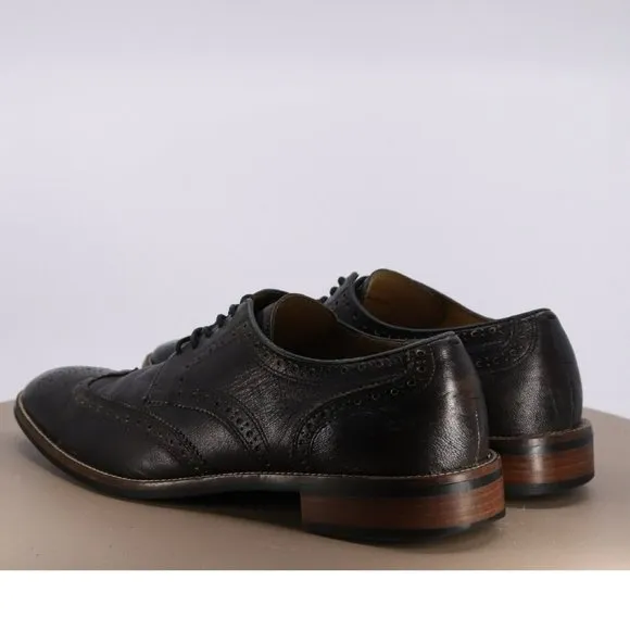 Cole Haan Men's Wingtip Brogue Dress Shoes Size 10 Leather Black C12227