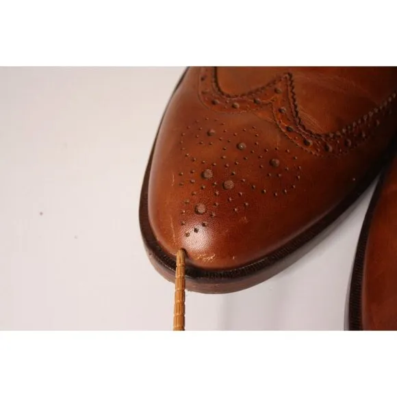 Cole Haan Mens Wingtip Oxfords Dress Shoes Brown SZ 10M