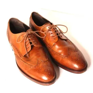 Cole Haan Mens Wingtip Oxfords Dress Shoes Brown SZ 10M